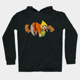 Sloth Autumn Fall Season Thanksgiving Hoodie